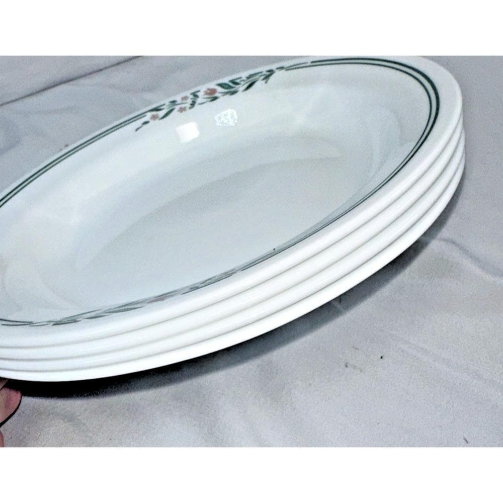 Vintage Set Of 4 Corelle Rosemarie Pattern Soup Bowls EVC - Picture 7 of 7